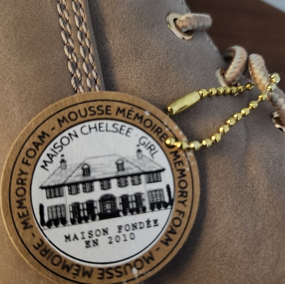 BN - Size 9 Chelsee Girl Nude-Light Pink Combat Ankle Boots - Picture 9 of 13